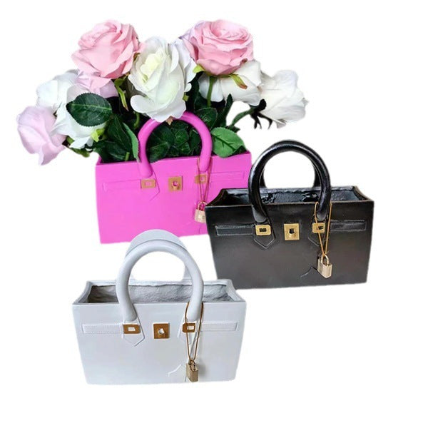 Fashion Personalized Flower Vase Bag Decoration