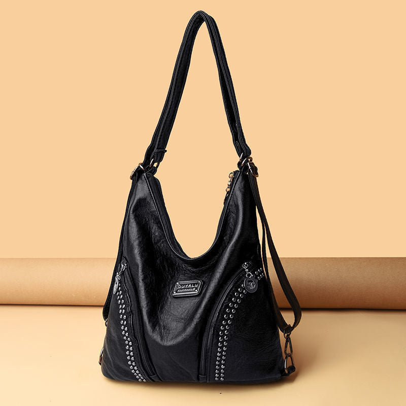 Women's Textured Large-capacity Shoulder Bag