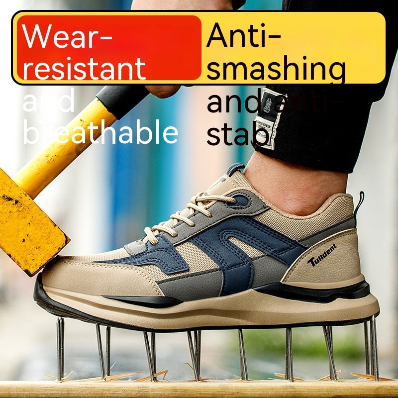 Zapatos de protección laboral con puntera de acero antiaplastamiento y antiperforación