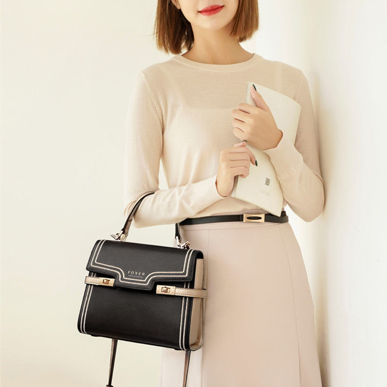 Women's All-match Leather Fashion Senior Handbag