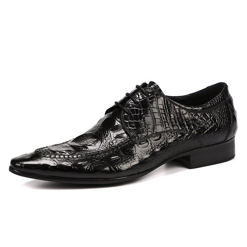 Men's Dress Shoes Crocodile Pattern British