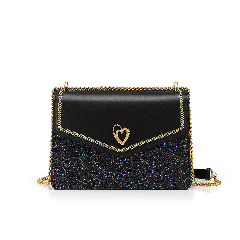 Sac à bandoulière diagonale New Chain Love Starry Sky pour femme