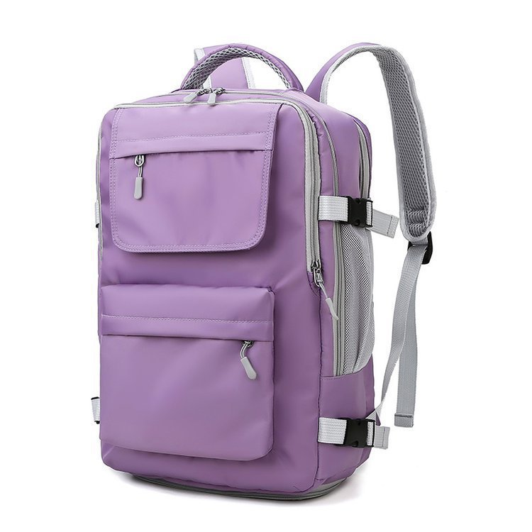 Solid Color Fashion Travel Backpack Dry And Wet Separation