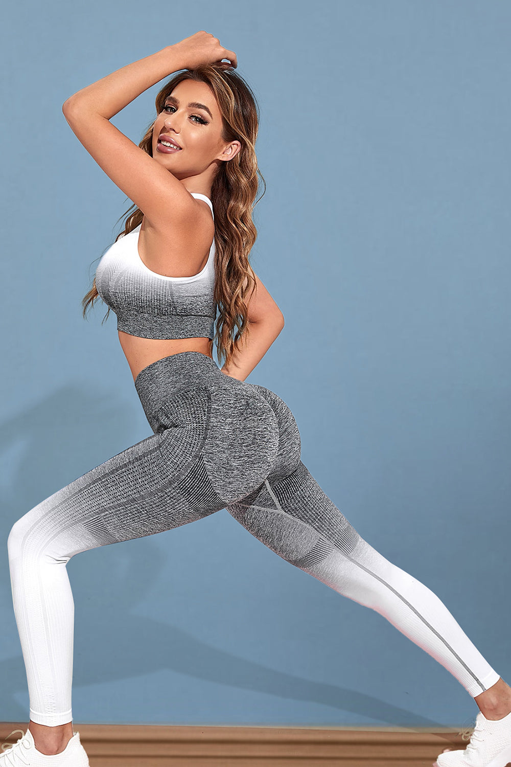 Ensemble débardeur et legging de sport dégradé