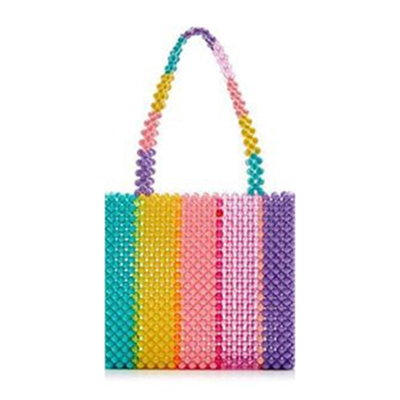 Woven Beaded Bag With Various Pattern Puzzles