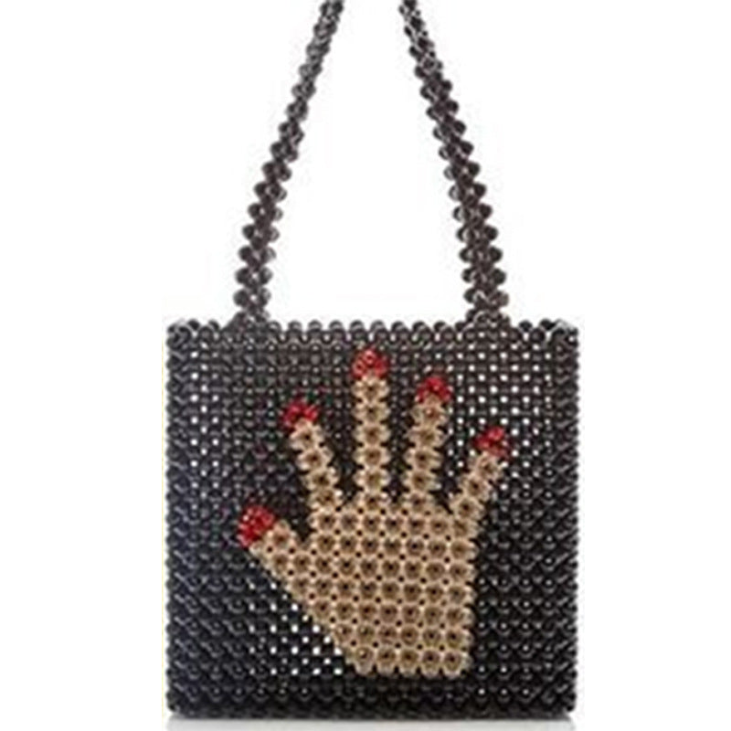 Woven Beaded Bag With Various Pattern Puzzles