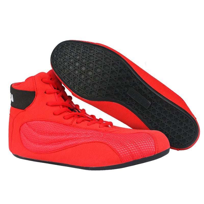 Chaussures de boxe en flanelle Chaussures de lutte sportive