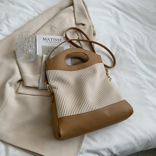 Sac messager à bandoulière vintage de grande capacité pour femme