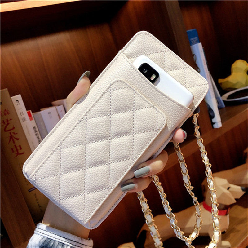 Xiaoxiangfeng Lingge Chain Card Crossbody All-match Card Holder