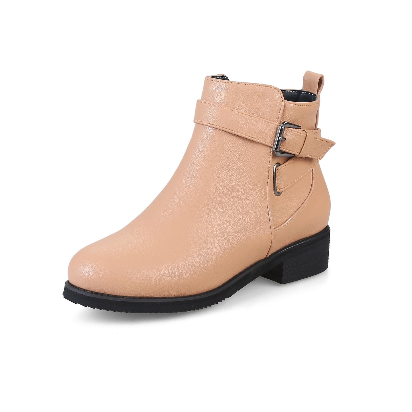 Martin Round Toe Short Low Heel Female Boots