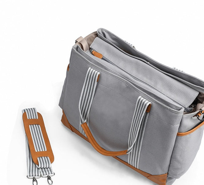 Sac momie portable multifonctionnel en toile à une épaule de grande capacité