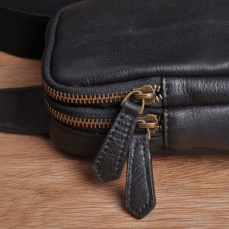 Sac à bandoulière décontracté original vertical pour homme rétro