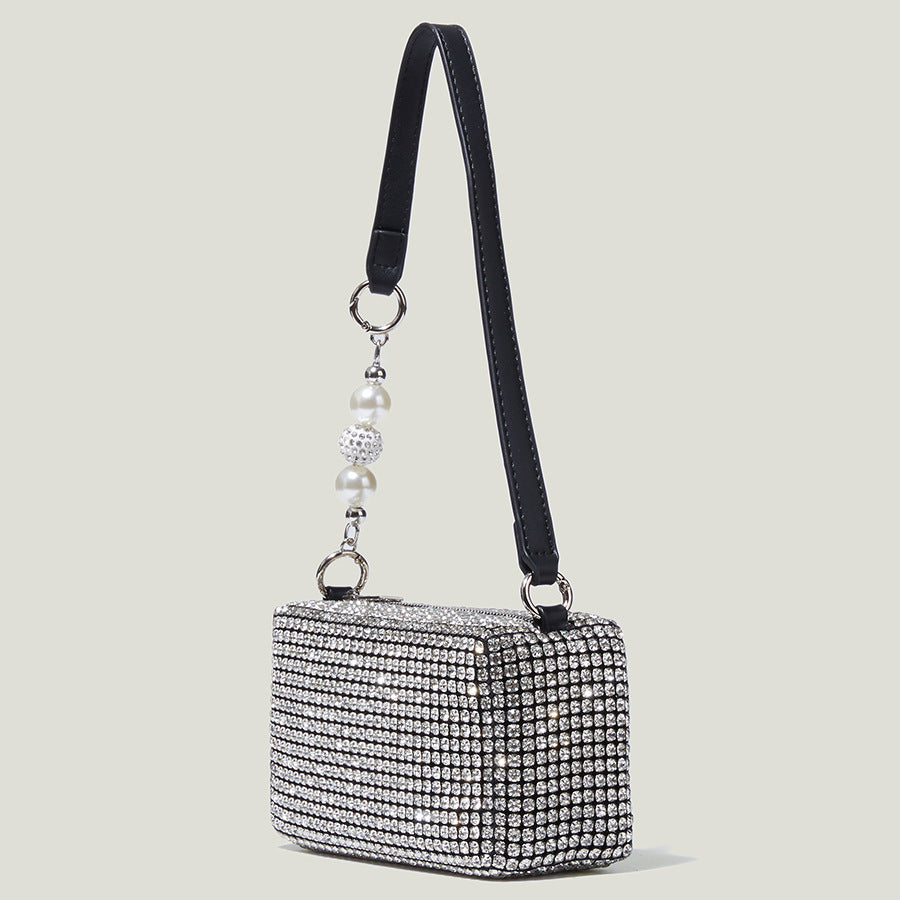 Nuevo bolso de mano con diamantes de imitación para la noche