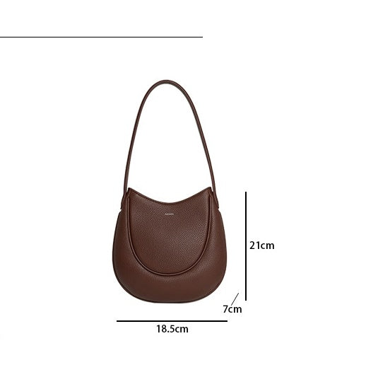 Sac à main pour femme à motif litchi simple et tendance haut de gamme