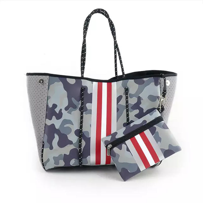 Bolso de hombro de viaje con estampado de gran capacidad para mujer