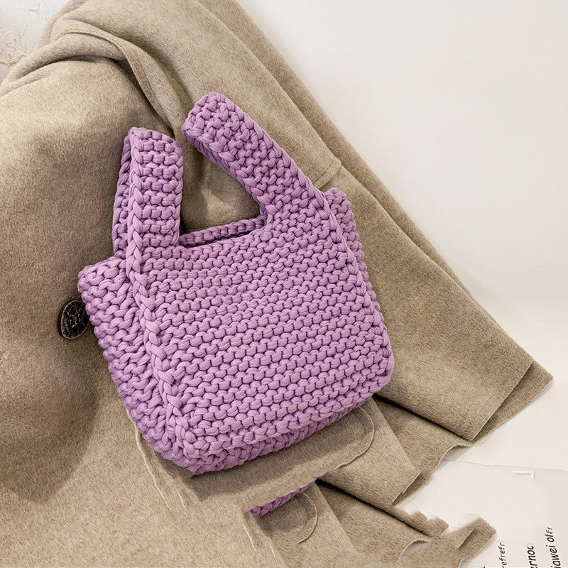 Bolso de muñeca de estilo japonés Bolso tejido a mano