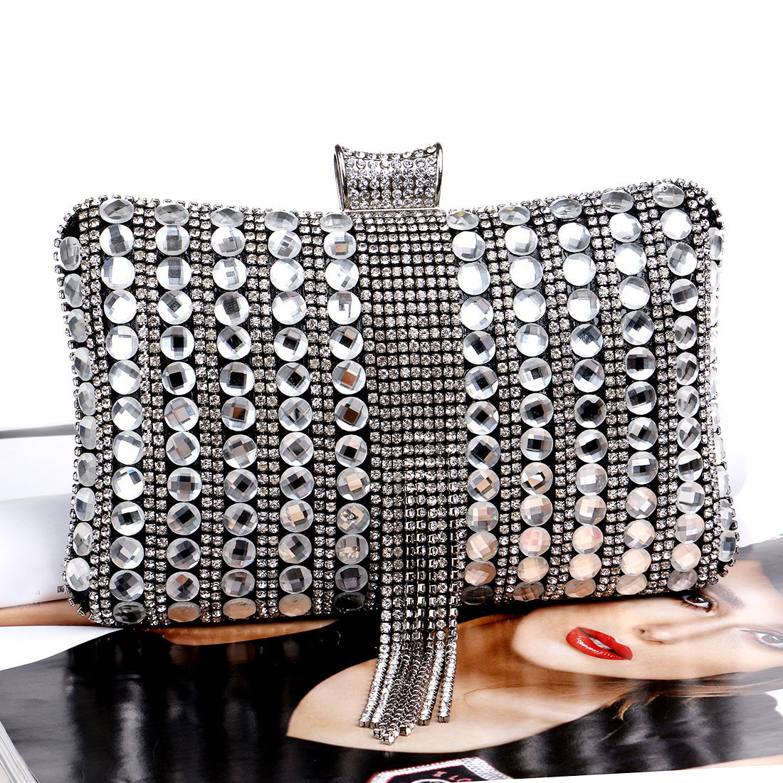 New Fringed Evening Ladies Fashion Clutch Bag