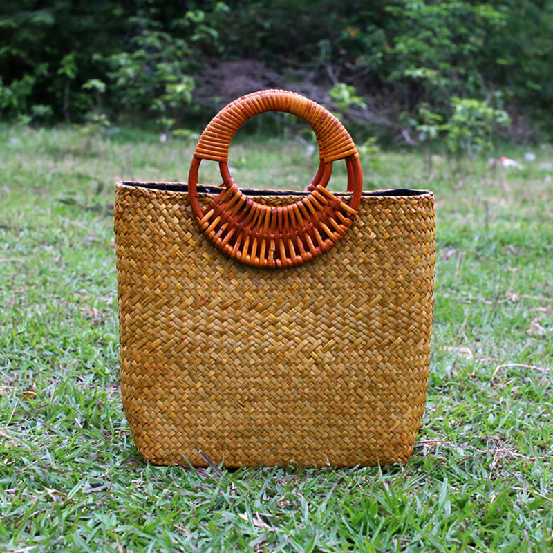 Retro Hand-woven Tourist Women's Handbag