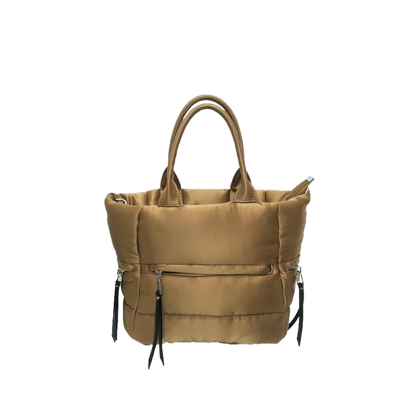 Sac à bandoulière en tissu Oxford à fermeture éclair pour femme