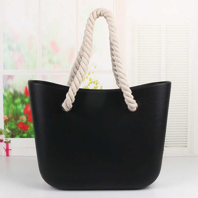 Bolso de playa de moda para mujer Bolso de gelatina portátil para mujer