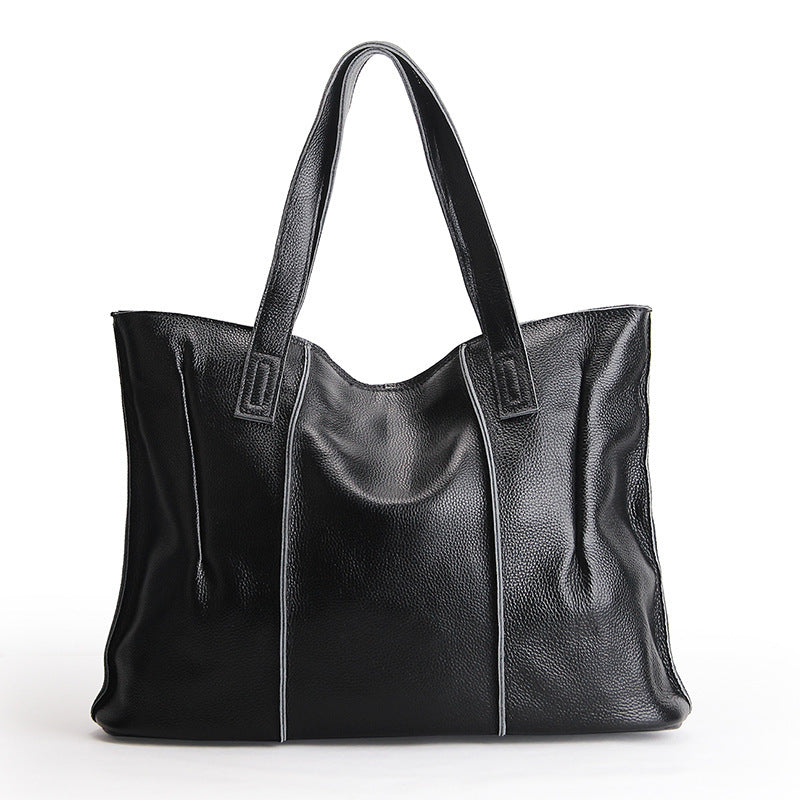 The First Layer Cowhide Handbags New Single-shoulder