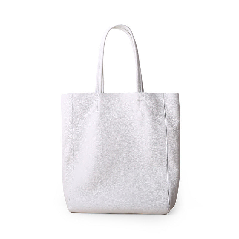 The First Layer Of Cowhide Large-capacity Tote Bag Cowhide Simple Soft Leather