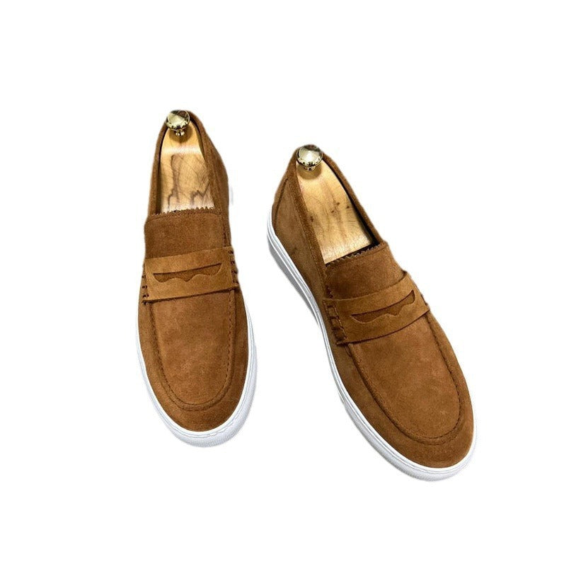 New European And American British Business Casual Slip-on Lazy Men's Loafers