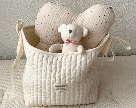 Sac à main matelassé brodé pour lit de bébé