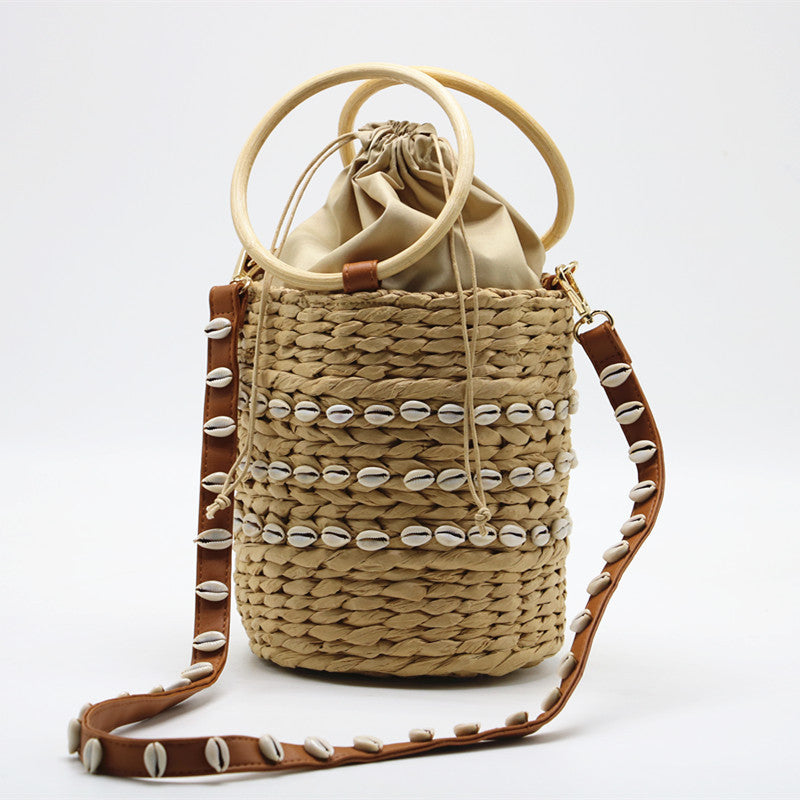 Urban Simple New Straw Shell Woven Bag