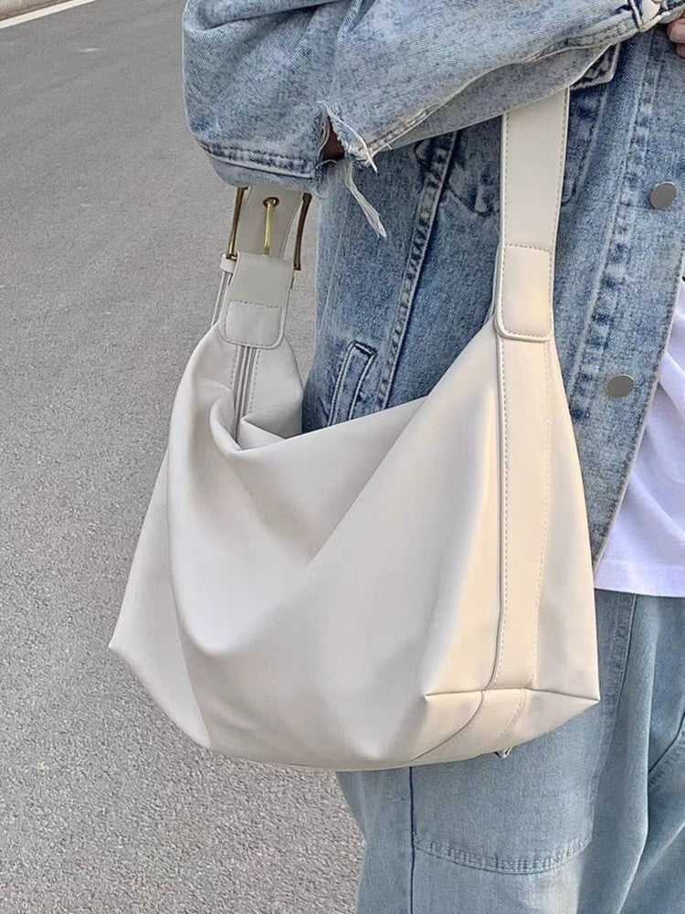 Sac à bandoulière de grande capacité pour femme de style universitaire