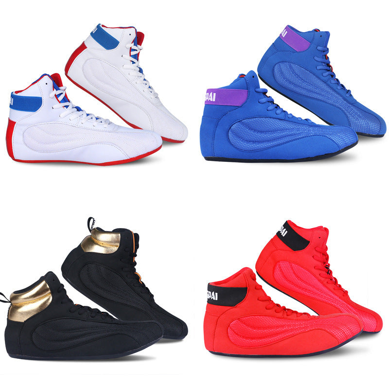 Chaussures de boxe en flanelle Chaussures de lutte sportive