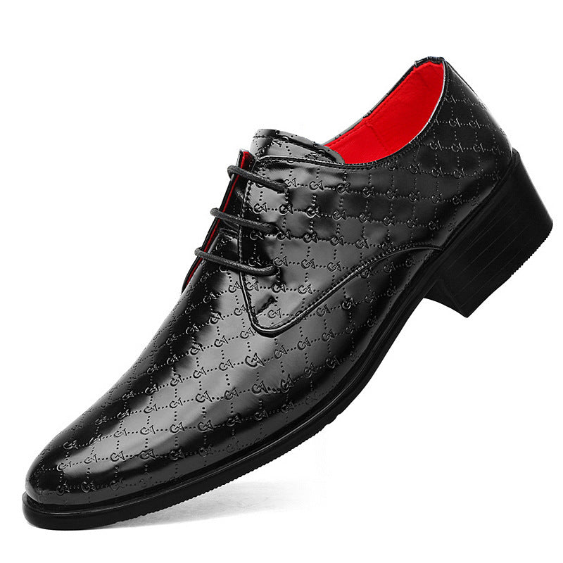 Escarpins pointus en cuir synthétique pour homme