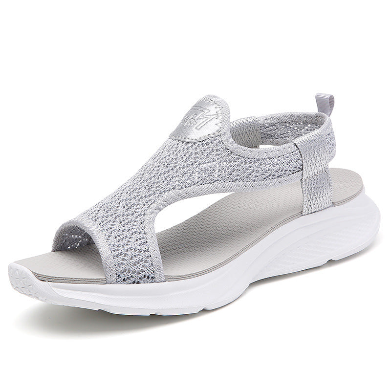 Summer Women's Shoes Soft Bottom Ultra-light Beach Sandals Flat Lightweight Plus Size