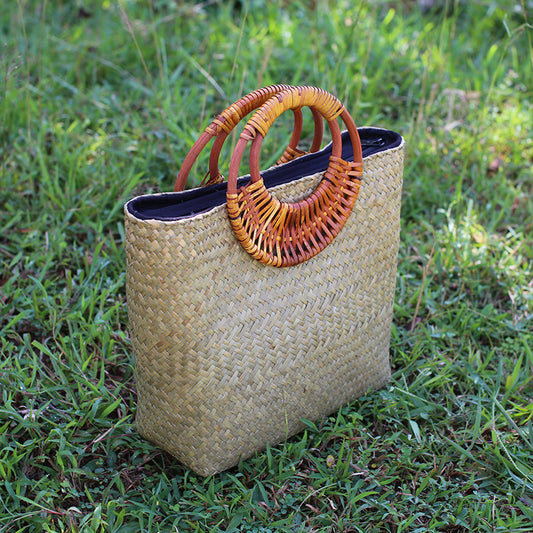 Retro Hand-woven Tourist Women's Handbag