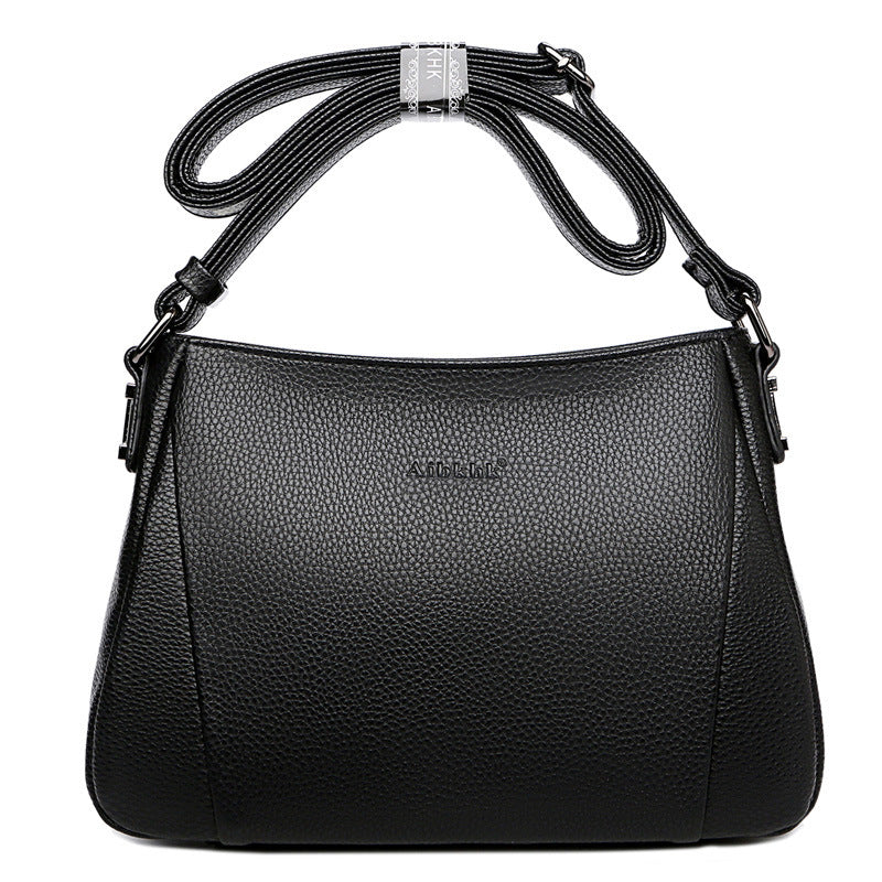 New Fashion Messenger Bag Middle-aged Female Bag Soft Leather Small Bag Shoulder Bag For Mother