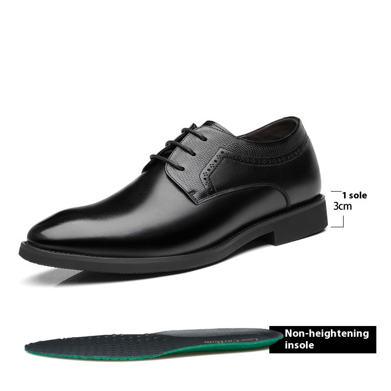 Zapatos formales de negocios de cuero Zapatos casuales puntiagudos para hombres