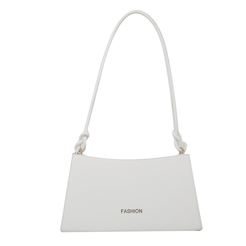 Bolso de hombro sencillo con personalidad francesa en color caramelo para mujer debajo del brazo