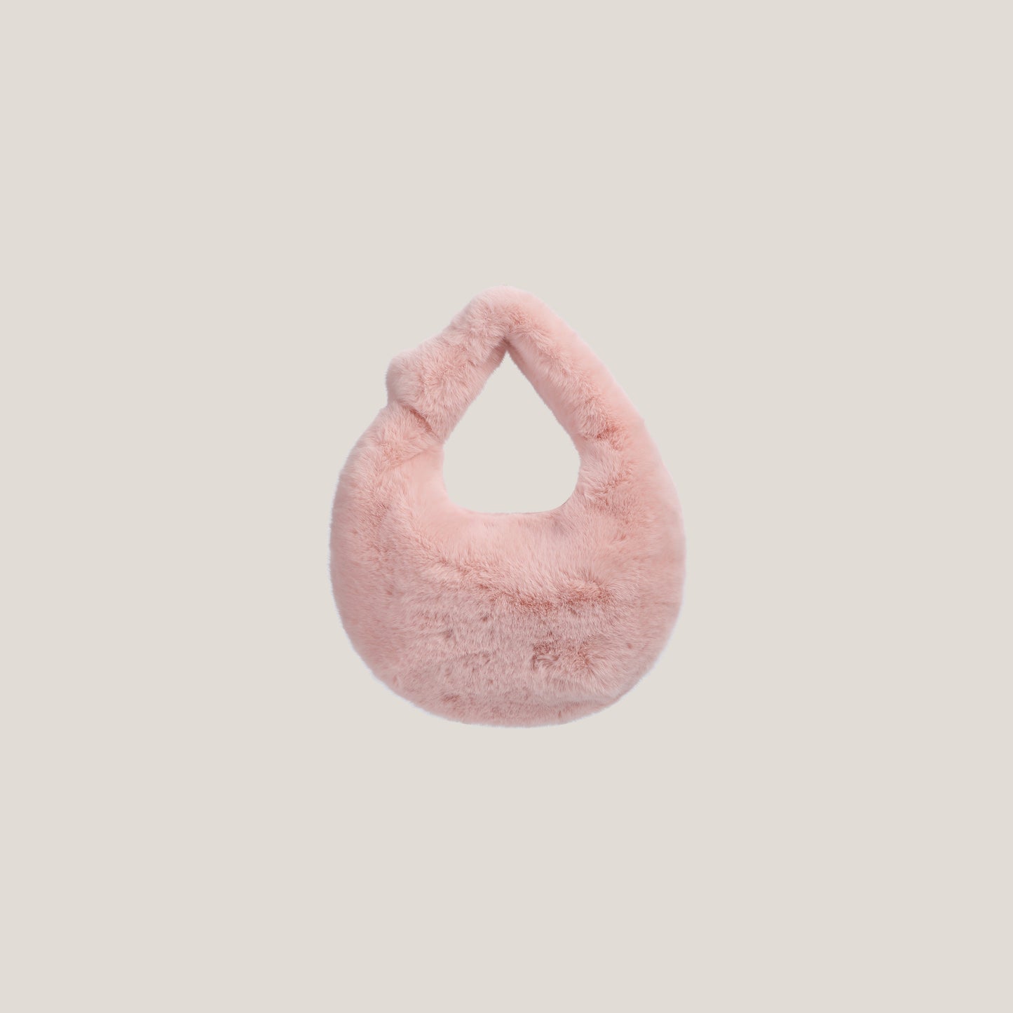 Sac à main en peluche pour femme en forme de boulette mignonne