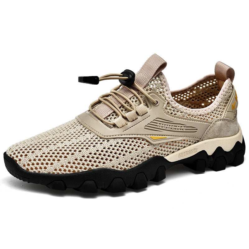 Men's Outdoor Leisure Mesh Shoes Low-top Slip-on Breathable