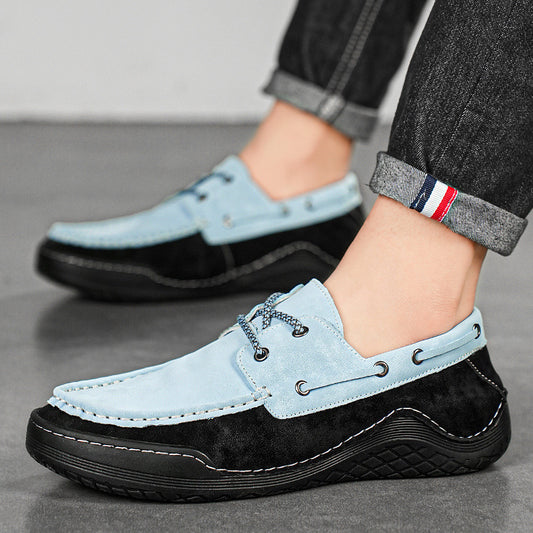 Chaussures rétro pour hommes de grande taille assorties aux couleurs