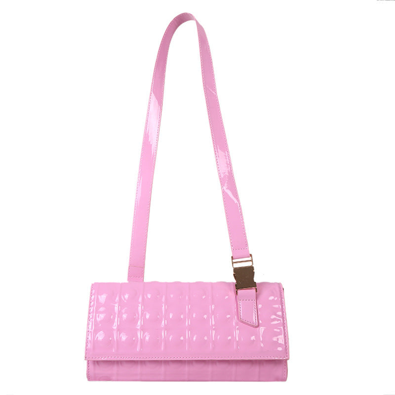 Multi-Color Crossbody Fashion Diamond Chain Small Square Bag