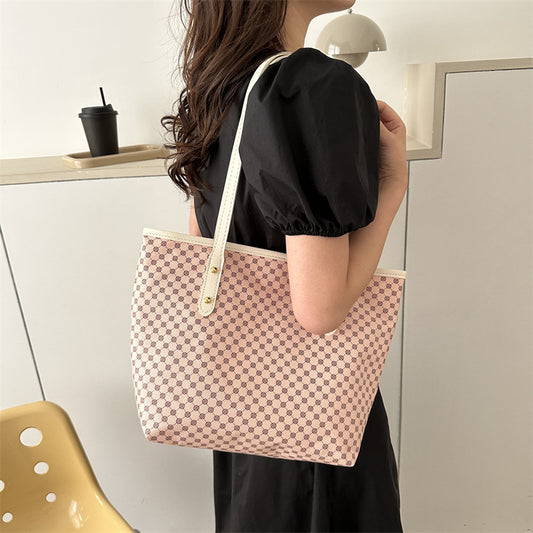 Simple Large Capacity Shoulder Underarm Tote Bag