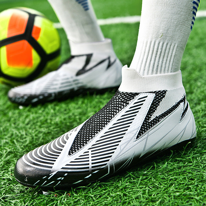 Chaussettes sans lacets, sans nœuds, chaussures de football pour hommes