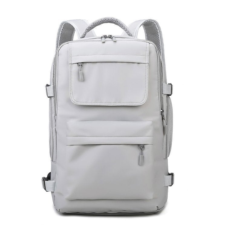 Solid Color Fashion Travel Backpack Dry And Wet Separation