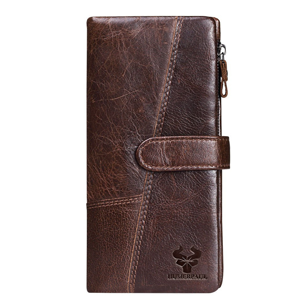 Leather Multi-function Zip Fastener Wallet