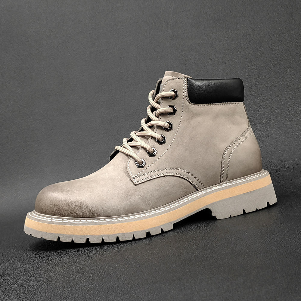 Botas de cuero casuales de hombre