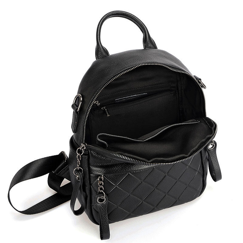 Small Fragrance Multi-Purpose Leather Backpack