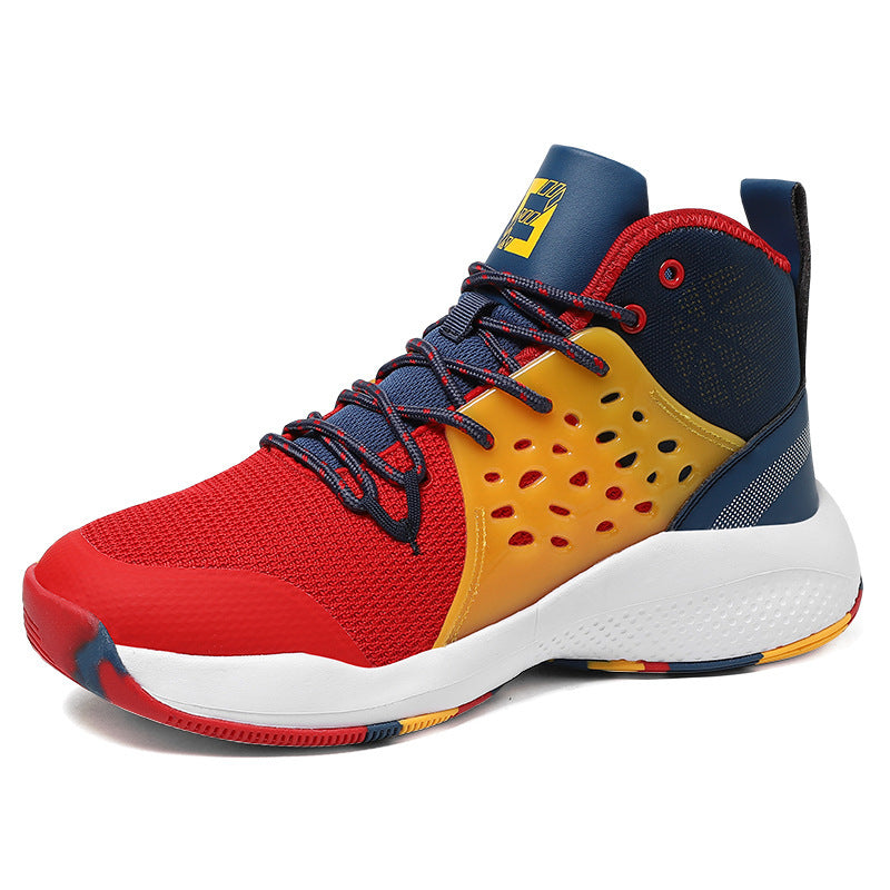 Student Running Sports Basketball Shoes Lightweight High Top