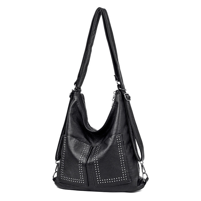 Sac fourre-tout tendance pour femme, bandoulière unique, diagonale, style rétro