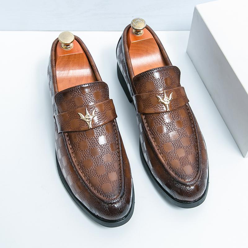 Chaussures d'affaires en cuir pour hommes de style européen et américain